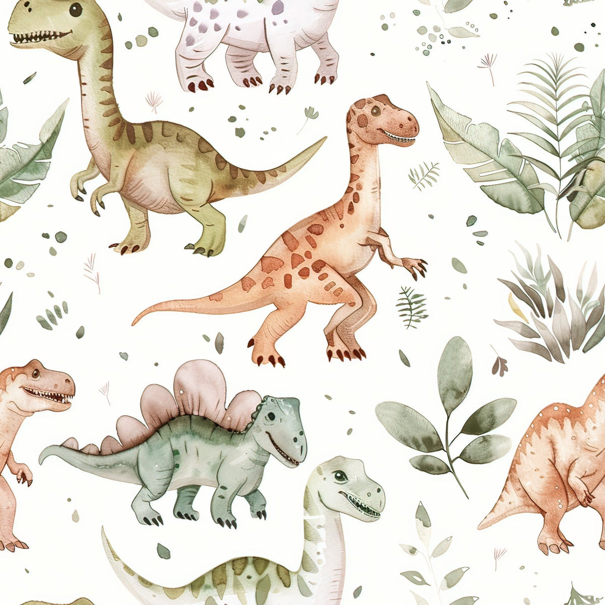 Prehistoric Pals Pattern 3 Minky Fabric