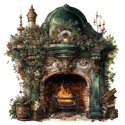 Elegant Christmas Fabric Panel 48