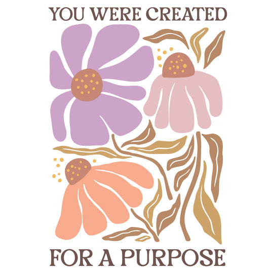Christian Boho Flowers Fabric Panel 10