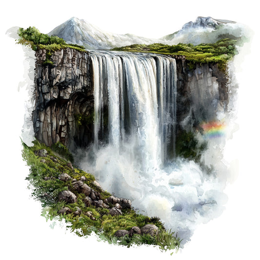 Greenland Landscape Fabric Panel 27