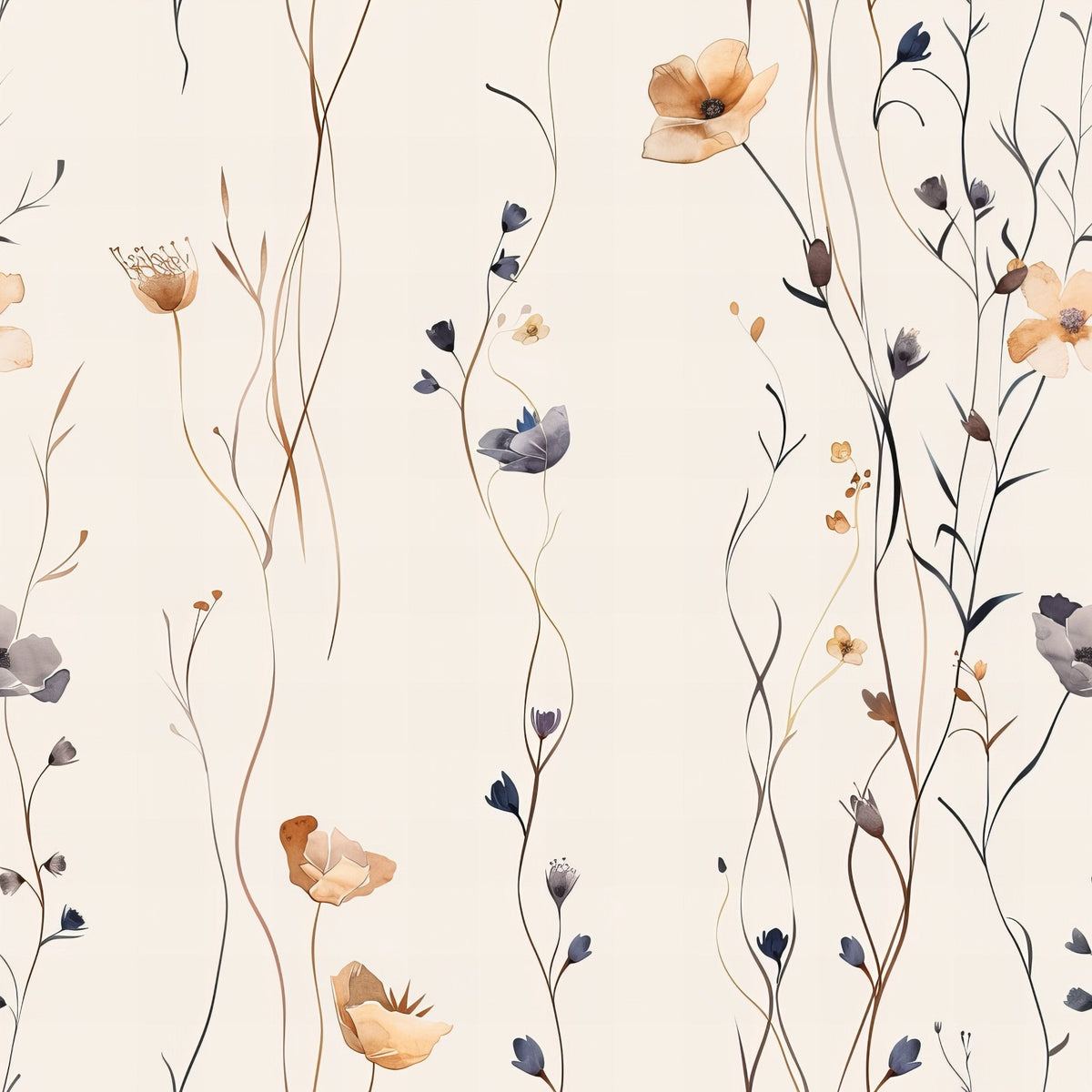 Whispering Stems Pattern 7 Minky Fabric