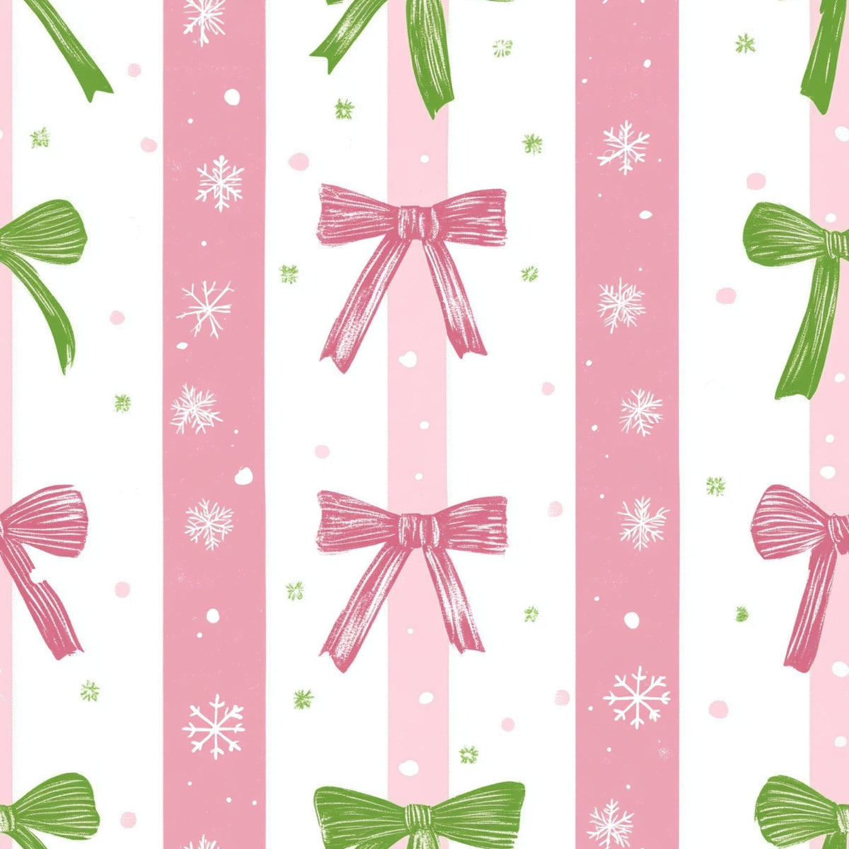 Peppermint Bows Pattern 10 Minky Fabric