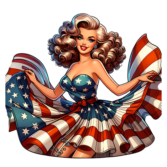 Vintage American Girl Fabric Panel 8