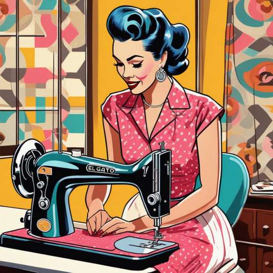 Sewing Ladies Fabric Panel 3