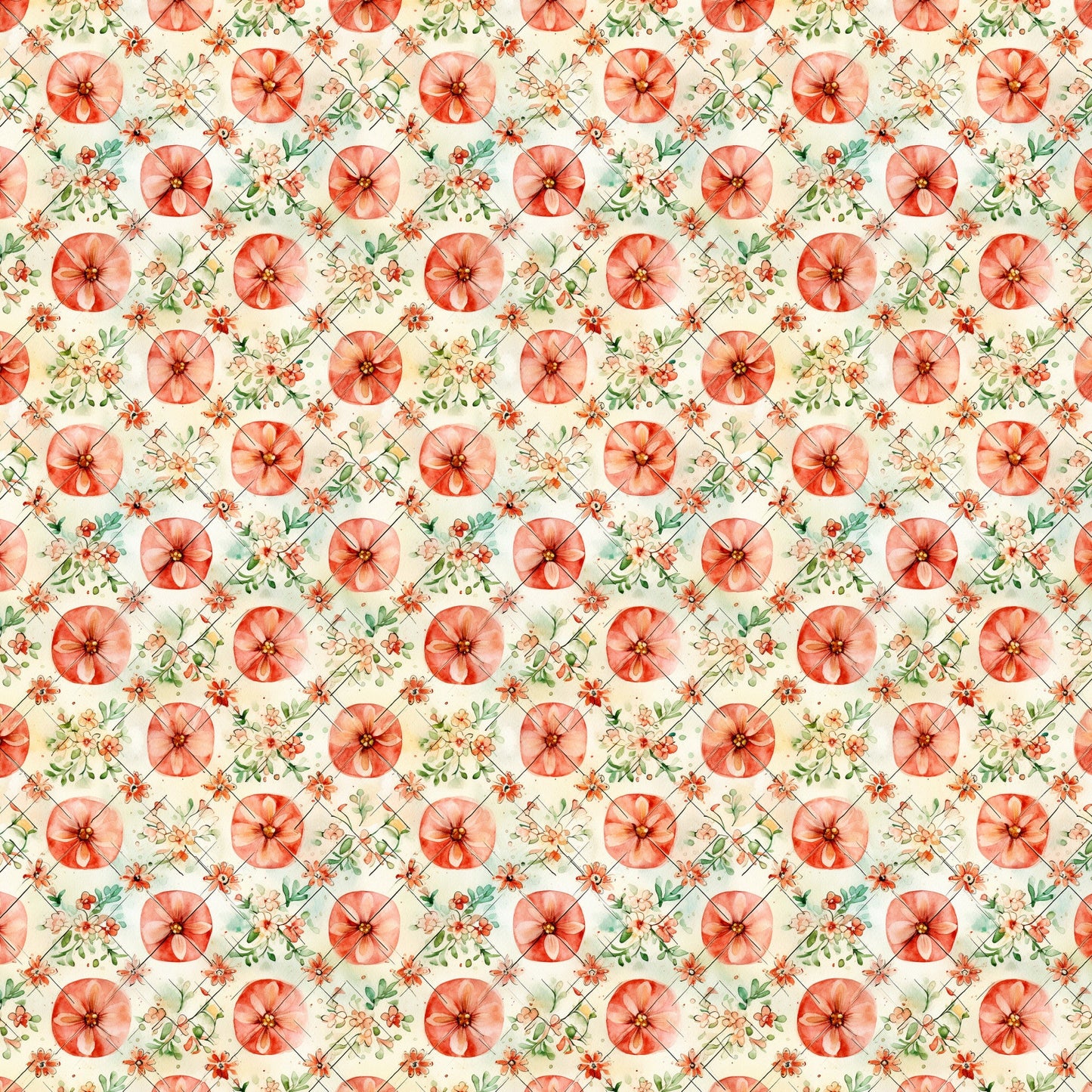 Shabby Rustique Pattern 6 Quilting Cotton Fabric
