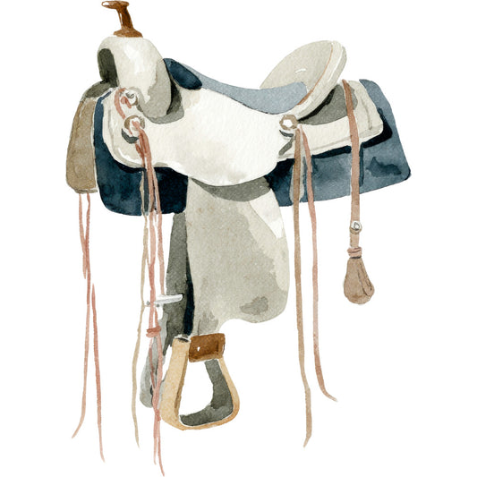 Watercolor Horses Fabric Panel 28