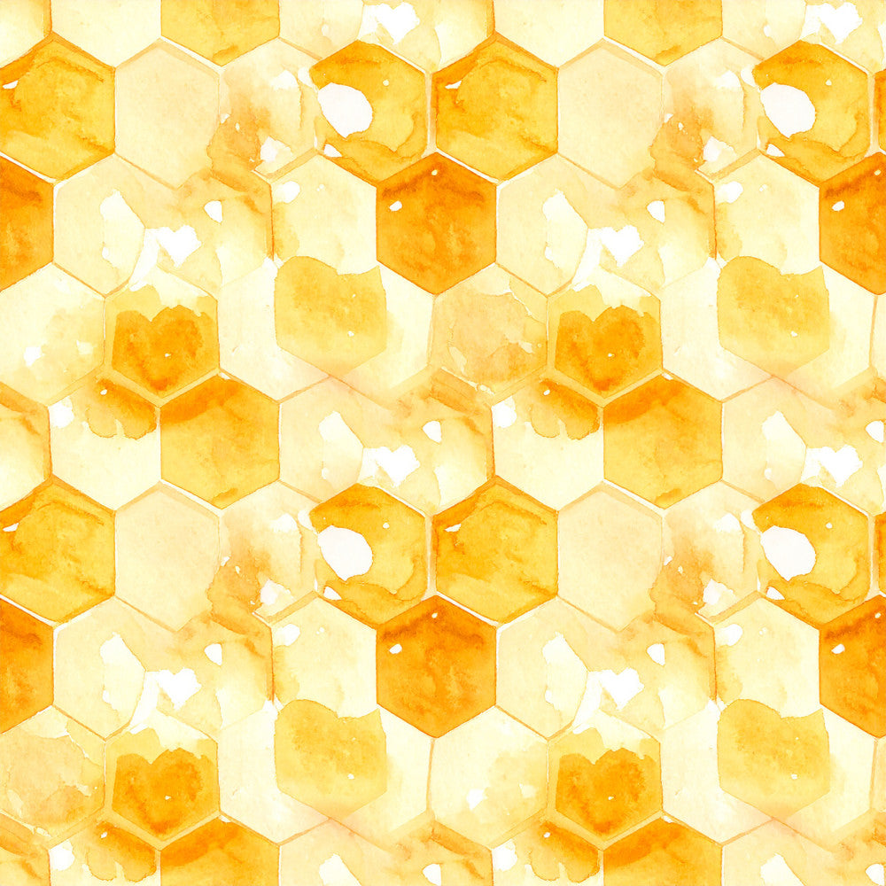 Golden Hive Meadow Pattern 2 Minky Fabric