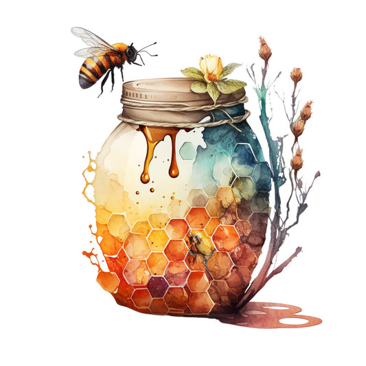 Honey Bees Fabric Panel 8