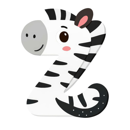Cute Animal Alphabet Fabric Panel 25