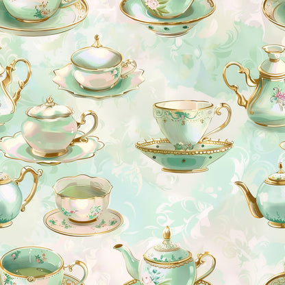 Pastel Porcelain Pattern 11 Minky Fabric