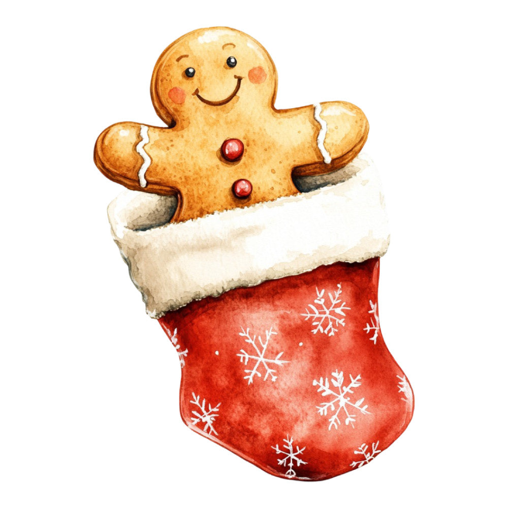 Christmas Gingerbread Man Fabric Panel 17