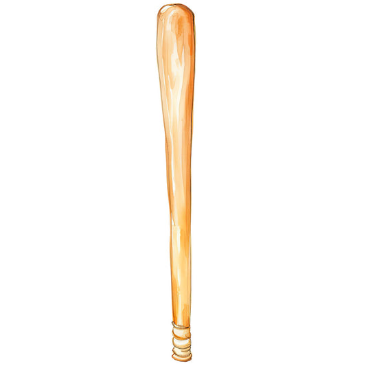 baseball bat, sports, tan, beige, cream, wood grain, wooden bat, athletic, vintage sports, americana, rustic, natural wood, sports equipment, boys, men's, recreation, leisure, game day, classic sports, traditional, home decor, wall art, sports themed, batting, softball, sports fan