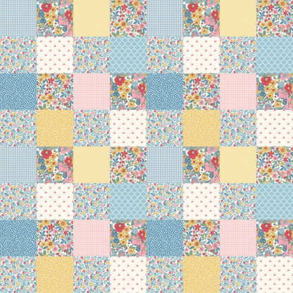 Grandmas Patchwork Pattern 1 Quilting Cotton Fabric