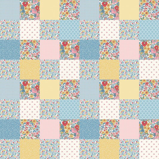 Grandmas Patchwork Pattern 1 Quilting Cotton Fabric
