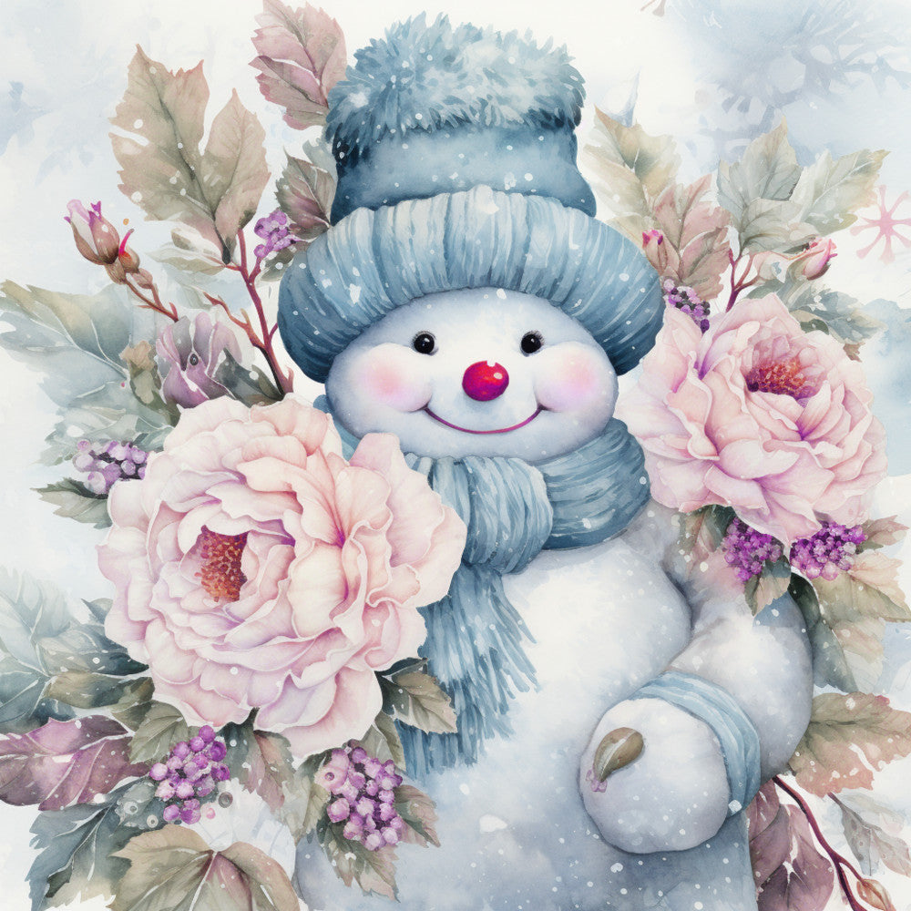 Classic Snowman Fabric Panel 60