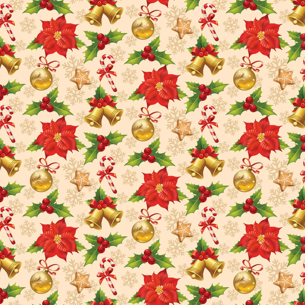 Retro Holiday Cheer Pattern 3 Minky Fabric