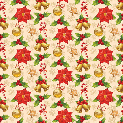 Retro Holiday Cheer Pattern 3 Minky Fabric
