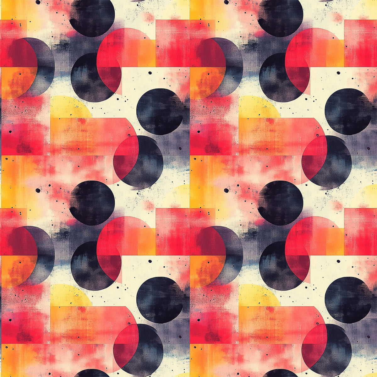 Retro Ember Wash Pattern 10 Minky Fabric