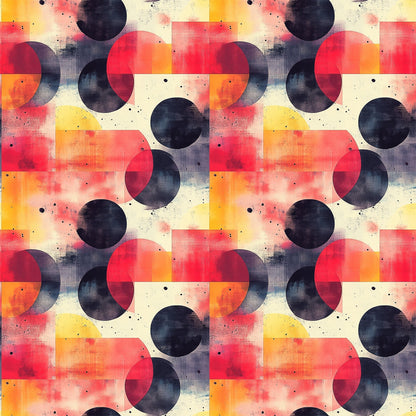 Retro Ember Wash Pattern 10 Minky Fabric
