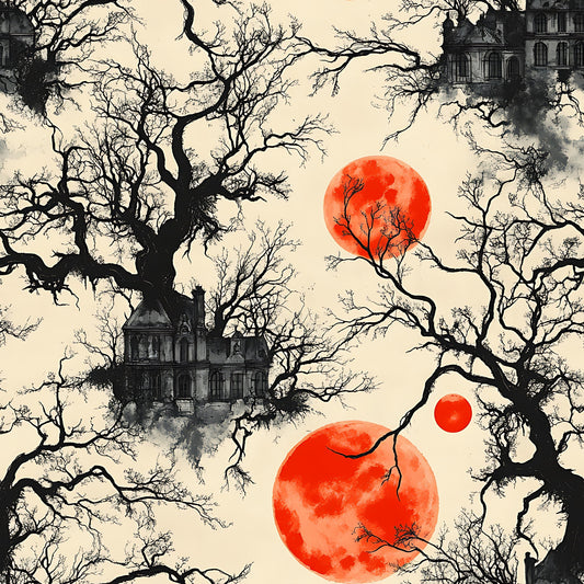 Blood Moon Manor Pattern 14 Quilting Cotton Fabric