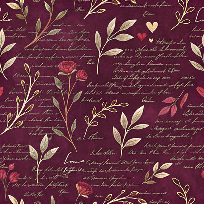 Velvet Rose Reverie Pattern 7 Minky Fabric