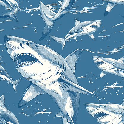 Fin Patrol Pattern 4 Minky Fabric