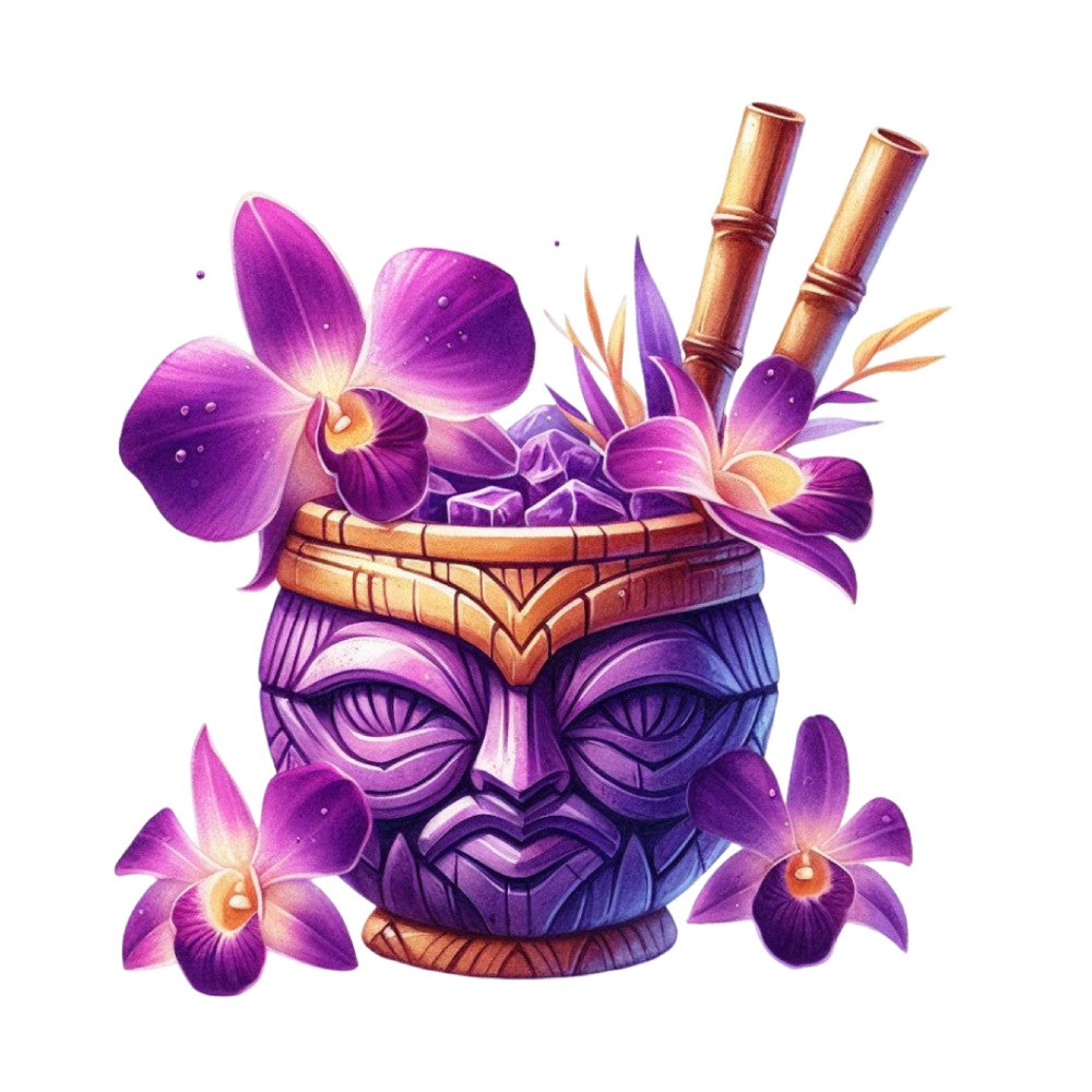 Tiki Cups Fabric Panel 15