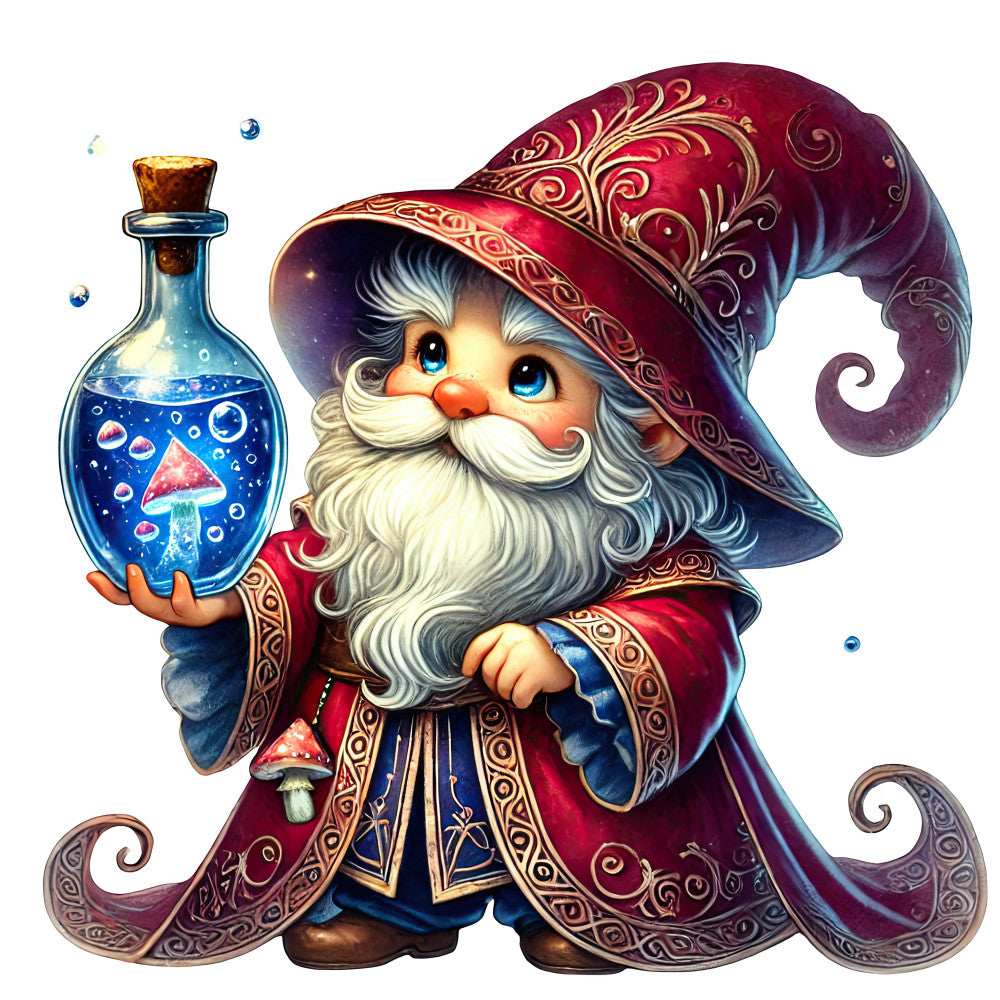 Wizard Gnomes Fabric Panel 14