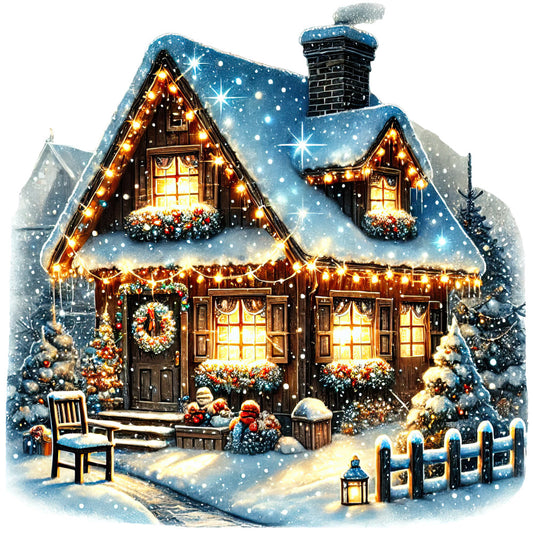 Christmas Villages Fabric Panel 81