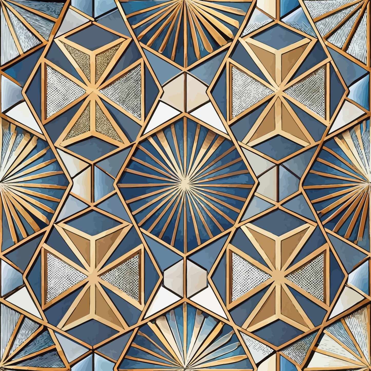 Art Deco Pattern 41 Quilting Cotton Fabric