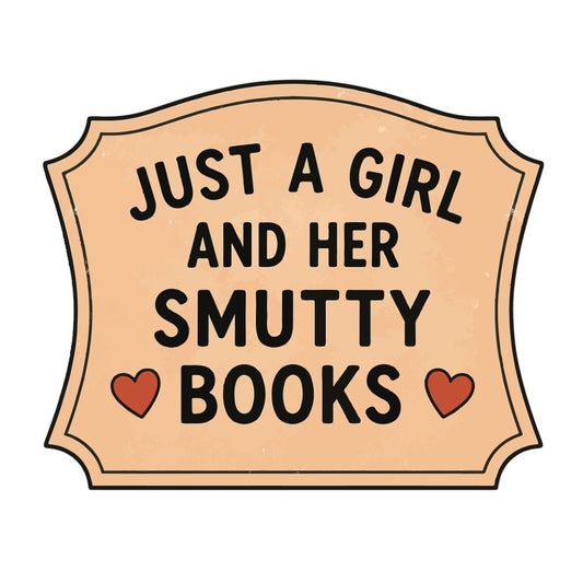 peach, cream, red hearts, humorous, funny, sarcastic, quote, text, typography, book lover, reading, literary, bookish, romance, adult humor, whimsical, casual, modern, inspirational, motivational, gift, novelty, decorative, home decor, wall hanging, tote bag, apparel, warm tones, sentiment, phrase