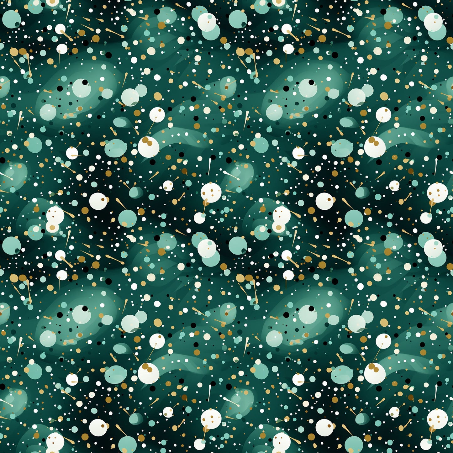 Green Confetti Pattern 8 Quilting Cotton Fabric