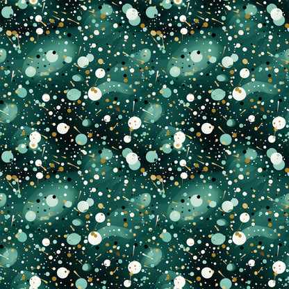 Green Confetti Pattern 8 Quilting Cotton Fabric