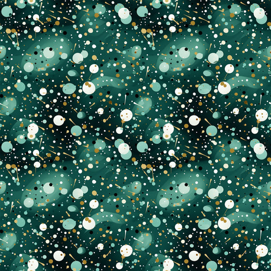Green Confetti Pattern 8 Quilting Cotton Fabric