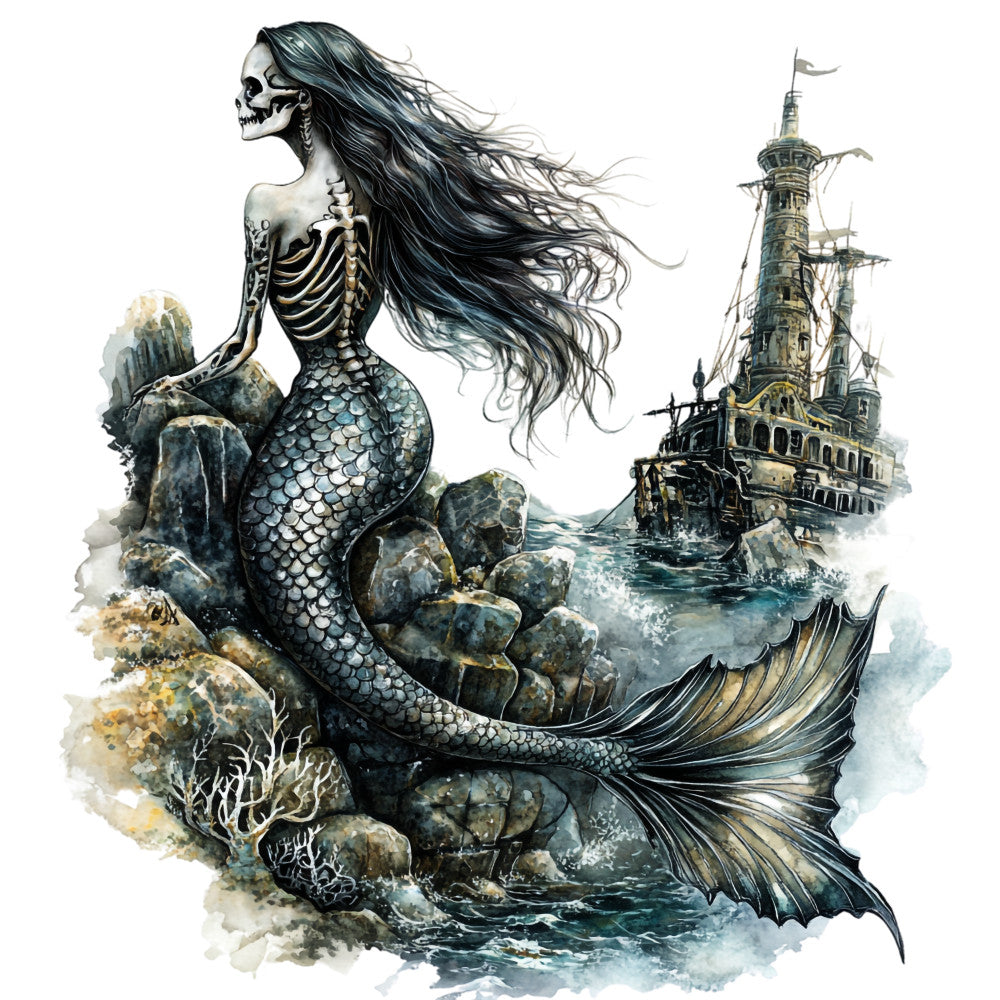 Haunted Ocean Fabric Panel 3