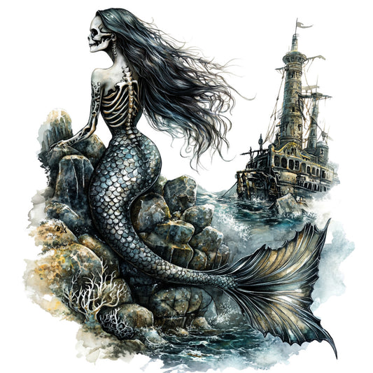 Haunted Ocean Fabric Panel 3