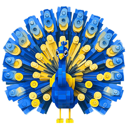 Building Bricks Animals Fabric Panel 11