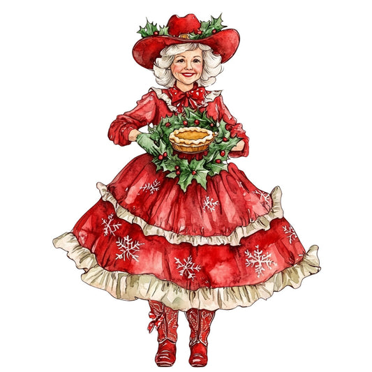 Cowboy Christmas Fabric Panel 23