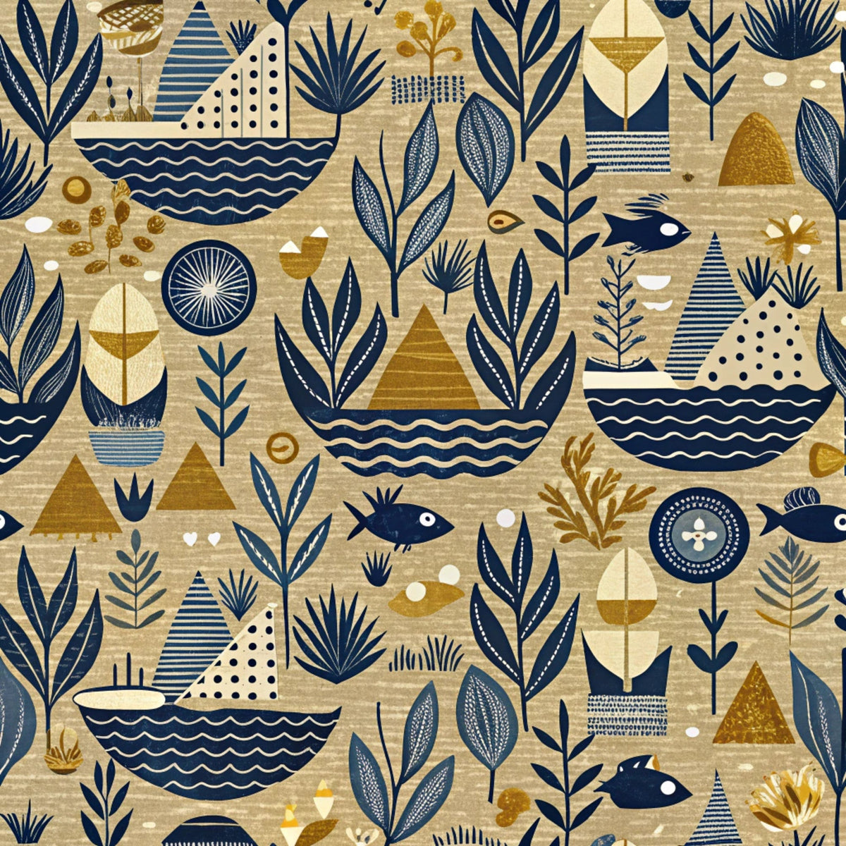 Reef Reverie Pattern 16 Minky Fabric