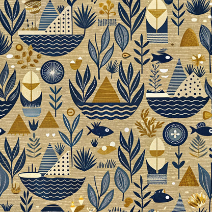 Reef Reverie Pattern 16 Minky Fabric