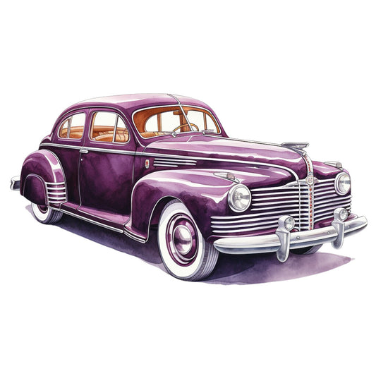 Vintage Cars Fabric Panel 36