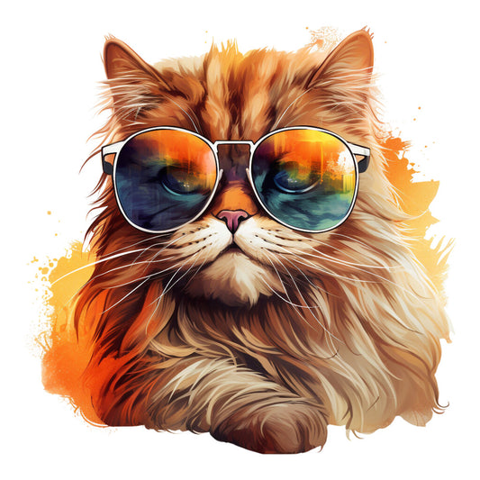 Cats with Sunglasses Fabric Panel 1