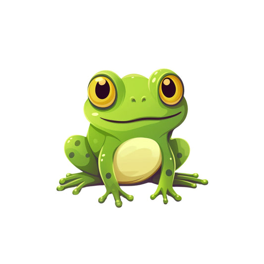 Cartoon Frogs Fabric Panel 2