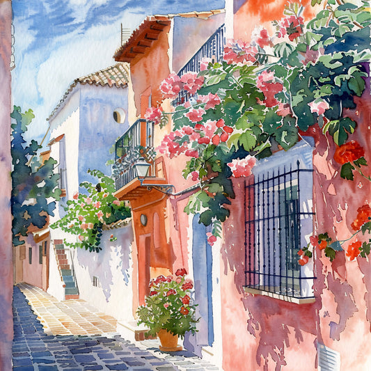 Spain Travel Art Fabric Panel 20