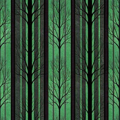 Halloween Gingham and Stripes Pattern 2 Quilting Cotton Fabric