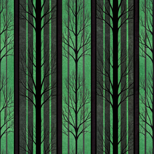 Halloween Gingham and Stripes Pattern 2 Quilting Cotton Fabric