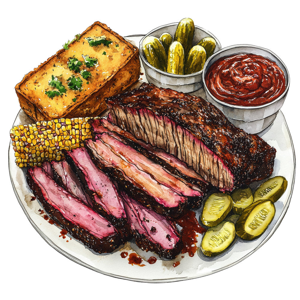 Watercolor Texas Fabric Panel 39