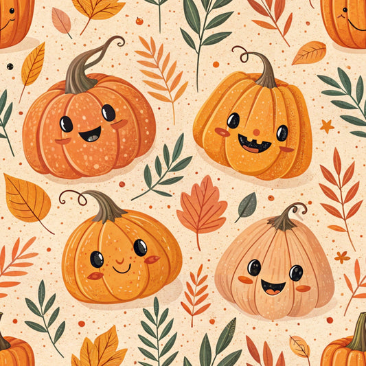 Retro Halloween Pattern 18 Quilting Cotton Fabric