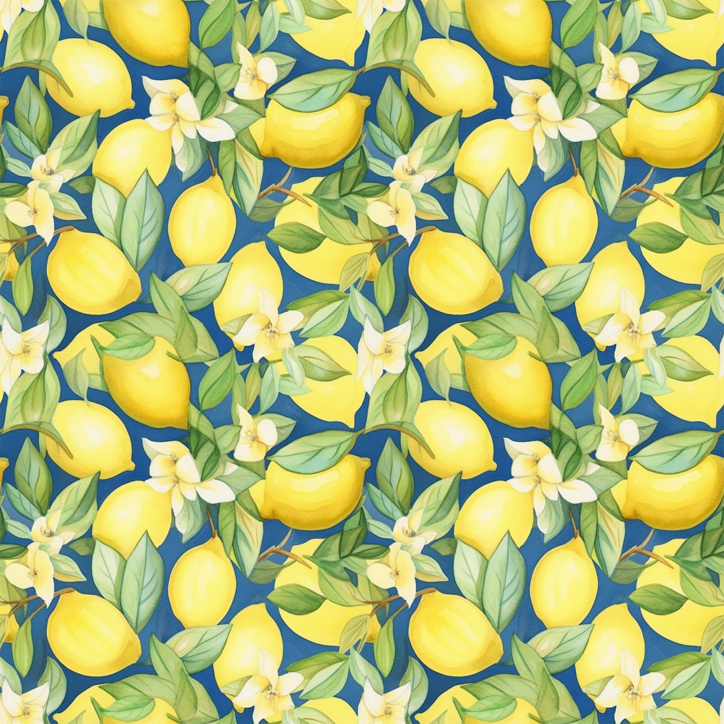 Lemons and Citrus Sour Splash Pattern 11 Quilting Cotton Fabric