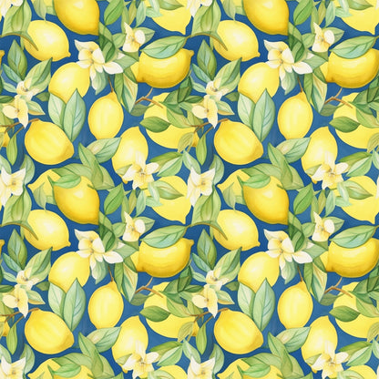 Lemons and Citrus Sour Splash Pattern 11 Quilting Cotton Fabric